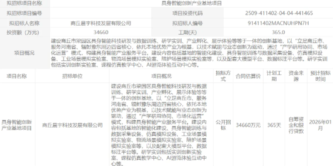 3.5亿！又一具身智能基地招标