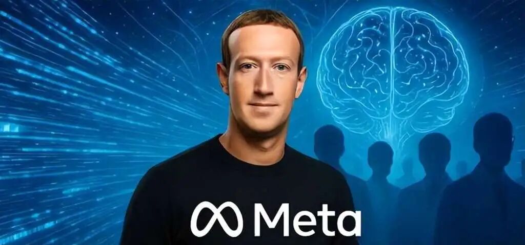 身穿Meta标志服装的AI人才形象